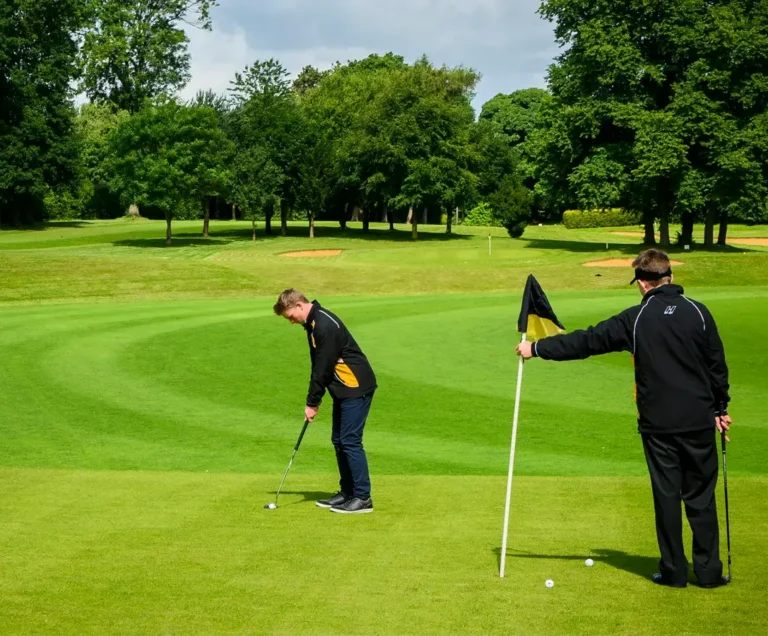 Curso escolar en Inglaterra con golf