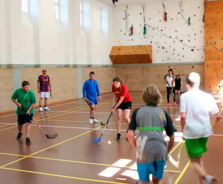 Curso escolar en Inglaterra con hockey