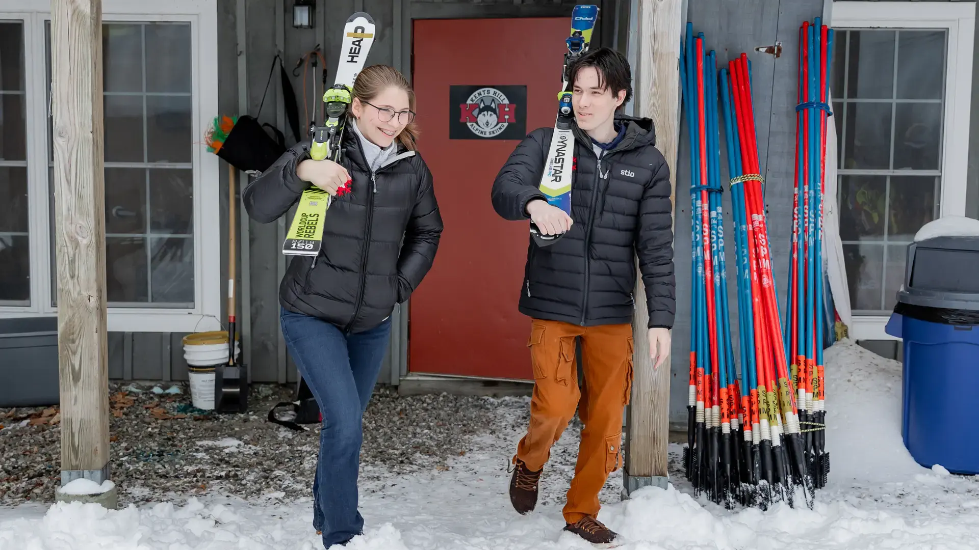 ski en la escuela en el curso escolar en estados unidos en Kents Hill School