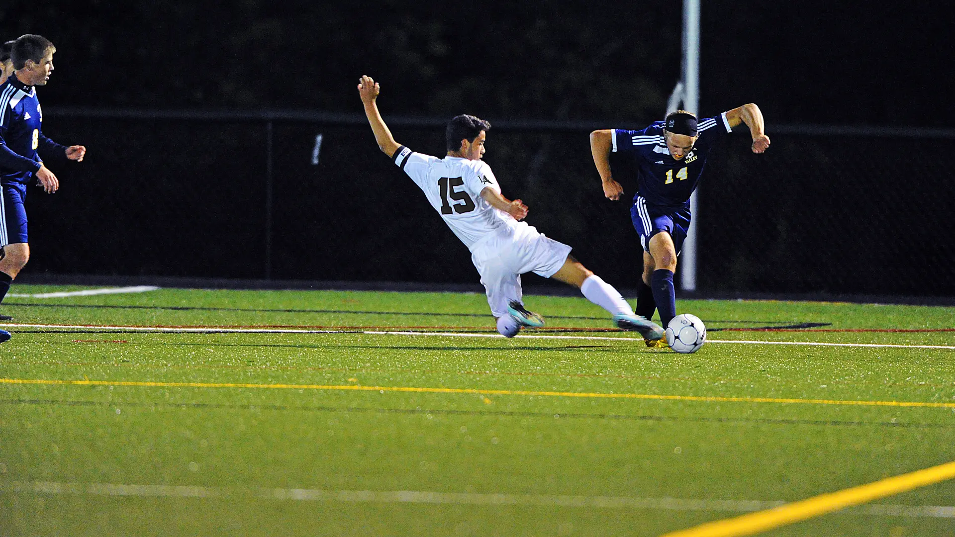 futbol masculino en el curso escolar en estados unidos de Lincoln Academy